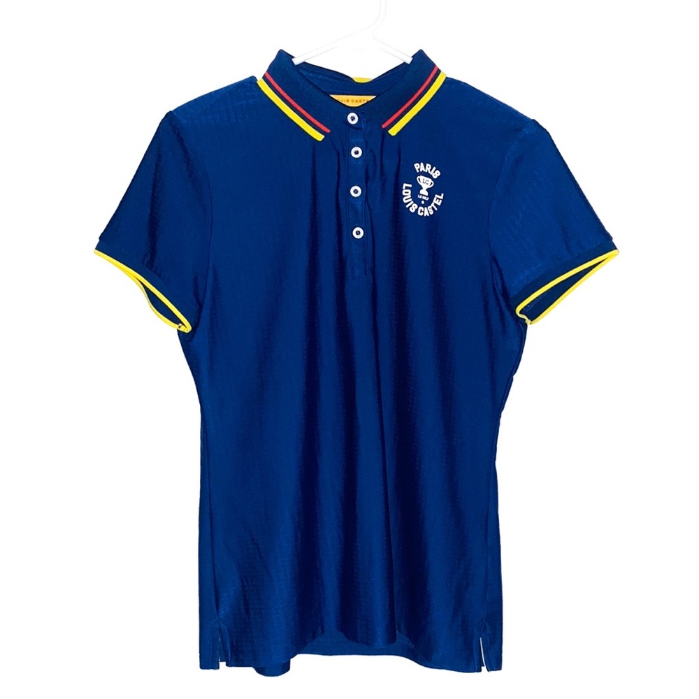 Louis Castel Blue Polo women’s Golf Shirt size s